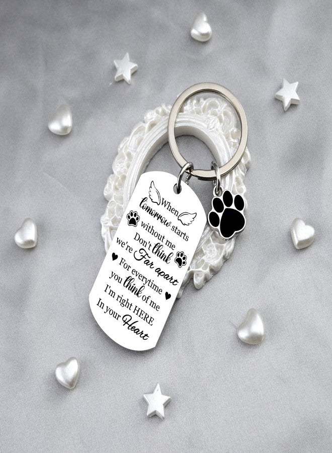 MOEXUKO Dog Memorial Gifts for Loss of Dog Passing Away Gifts Pet Memorial Gift for Dogs Sympathy Keychain for Dogs Cats Bereavement Remembrance Condolence Gift for Pet Lovers Pets Loss Keyring - Image 3